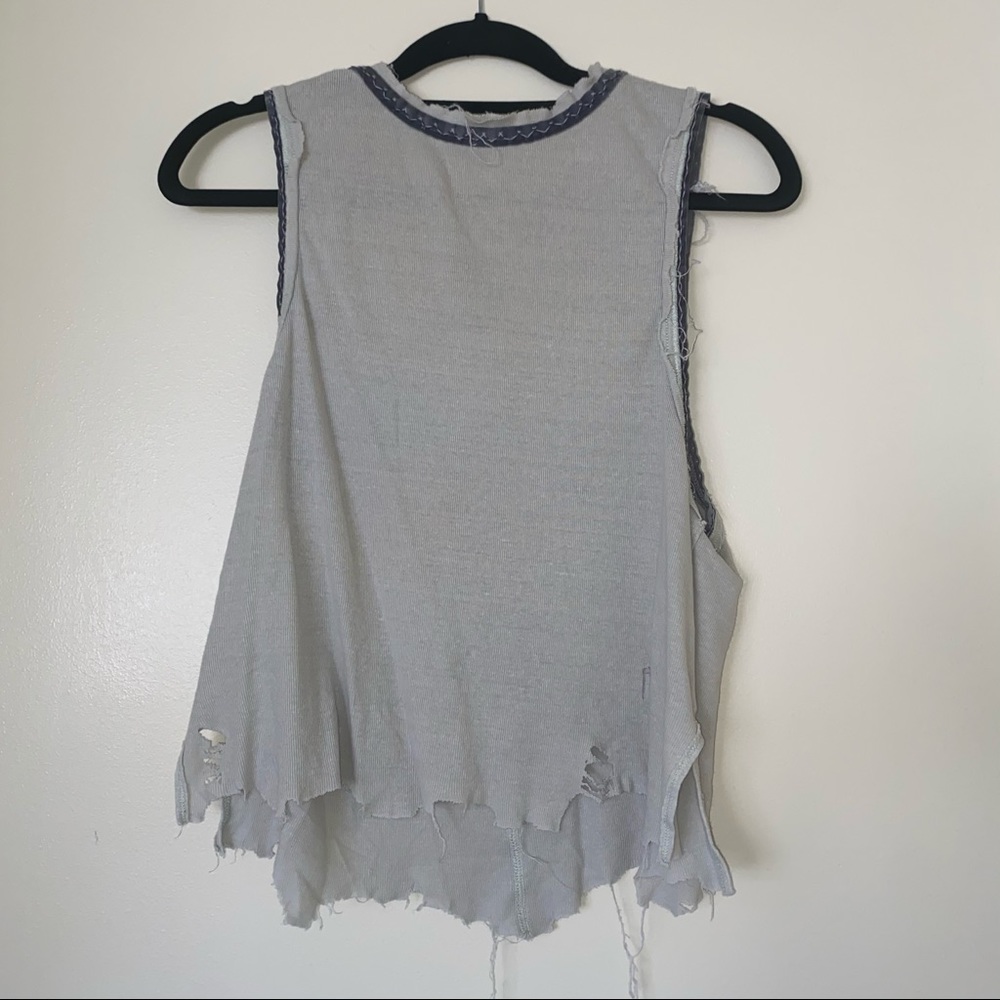 Free people muscle tank distressed